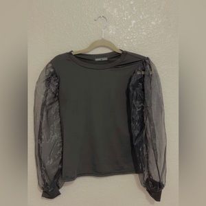 Shein Black long sleeve shirt